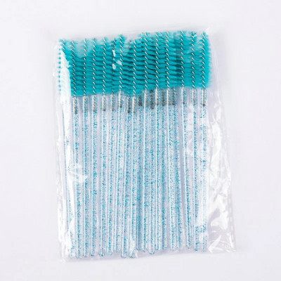 Labas kvalitātes vienreizējās lietošanas 50/5 gab./iepakojumā Crystal Eyelash Makeup Brush Diamond Handle Skropstu nūjiņas Skropstu pieaudzēšanas rīks New Hot