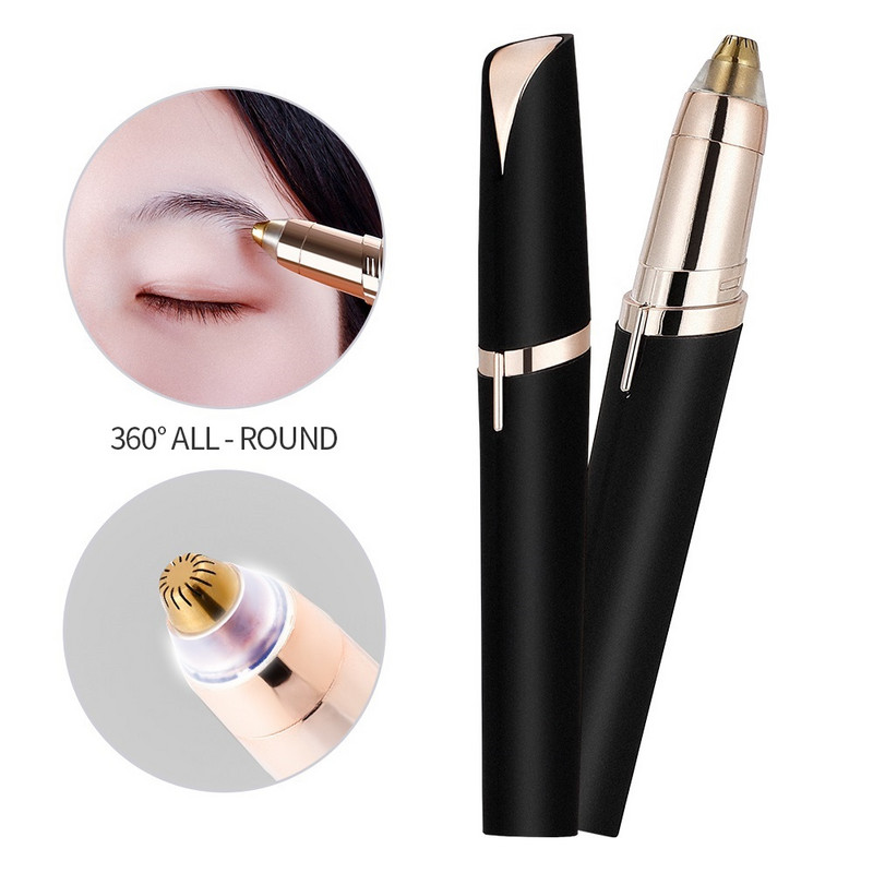 Elektriskais uzacu trimmeris mini uzacu epilators pārnēsājams sejas matu skuveklis lūpu matu degunā matu noņemšanas skuveklis sieviešu trimmeri