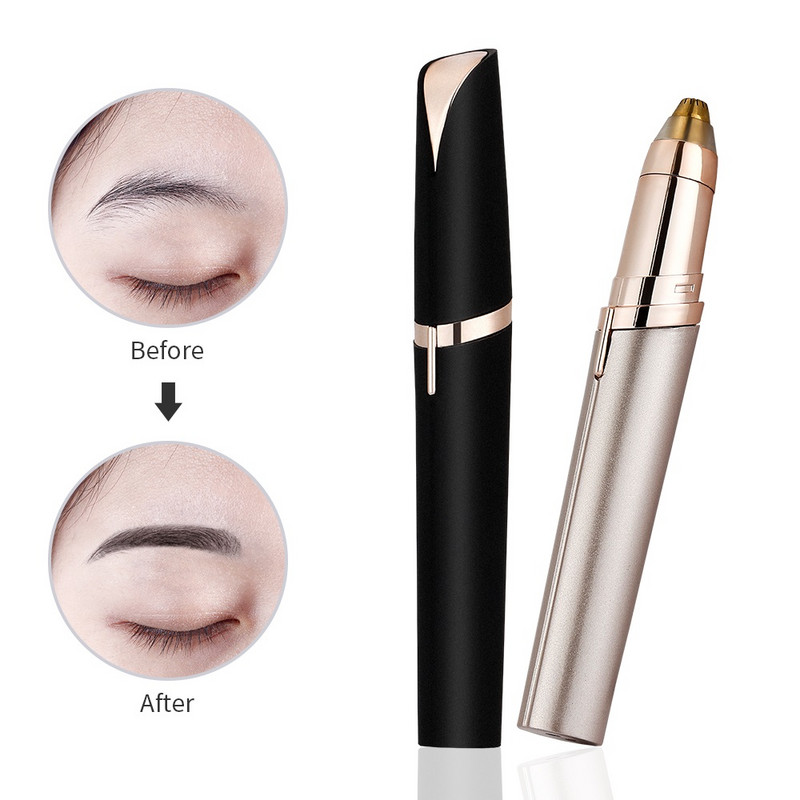 Elektriskais uzacu trimmeris mini uzacu epilators pārnēsājams sejas matu skuveklis lūpu matu degunā matu noņemšanas skuveklis sieviešu trimmeri