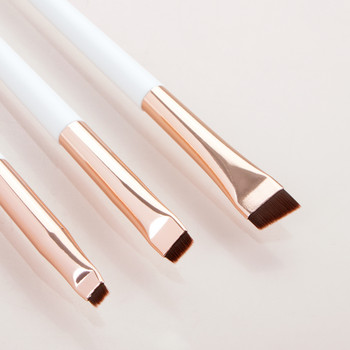 Blade Eyeliner Brush Brush Brush Portable Flat Fine Eye Liner Brow Contour Maskeup Brushes Cosmetic Beauty Makeup Tool 3 τμχ/σετ