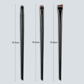 Blade Eyeliner Brush Brush Brush Portable Flat Fine Eye Liner Brow Contour Maskeup Brushes Cosmetic Beauty Makeup Tool 3 τμχ/σετ