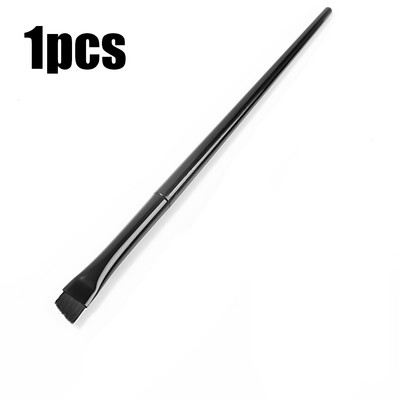 Blade Eyeliner Brush Uzacu otiņa Pārnēsājama Flat Fine Eye Liner Brow Contour Makeup Birs Kosmētikas skaistuma aplauzuma rīks 3gab/komplekts