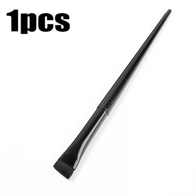Blade Eyeliner Brush Uzacu otiņa Pārnēsājama Flat Fine Eye Liner Brow Contour Makeup Birs Kosmētikas skaistuma aplauzuma rīks 3gab/komplekts