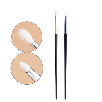 Mazu kroku otiņa pūkaini kazas mati/zirga spalva Precīza konusveida kroku aplauzuma rīks Mini smailu acu ēnu maisīšanas grima otiņa