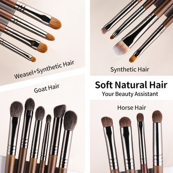 OVW Natural Goat Hair Eyeshadow Professional Makeup Brushes Crease Blending Shader kist dlya teney brovey brochas maquillaje 1pc