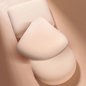 Aplauzums kokvilnas spilvens gaisa spilvens uzpūšams tīkls sarkans ar precēm trīsstūris rīsu bumbiņu tonālais krēms šķidrs, sauss un mitrs divējāda lietojuma sūklis