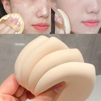 Τρίγωνο Στρογγυλό Καλλυντικό Puff Dry Wet Usable Soft Air Cushion Powder Foundation Φορητό σφουγγάρι από βαμβάκι που πλένεται Γυναικείο μακιγιάζ