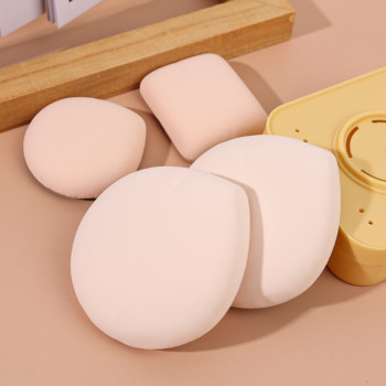 Τρίγωνο Στρογγυλό Καλλυντικό Puff Dry Wet Usable Soft Air Cushion Powder Foundation Φορητό σφουγγάρι από βαμβάκι που πλένεται Γυναικείο μακιγιάζ