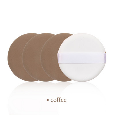 5 gab. Profesionāls apaļas formas sejas sejas ķermeņa pūdera tonālais krēms Puff Portable, mīksts, kosmētisks, pūšošs aplauzuma krēms, sūkļa partija