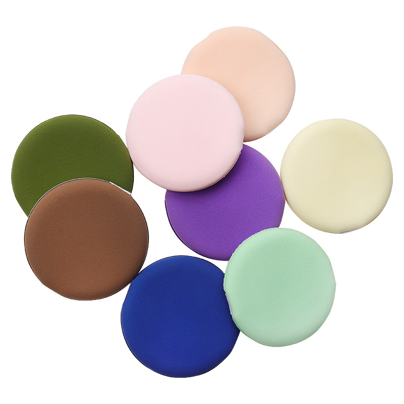 5 gab. Profesionāls apaļas formas sejas sejas ķermeņa pūdera tonālais krēms Puff Portable, mīksts, kosmētisks, pūšošs aplauzuma krēms, sūkļa partija