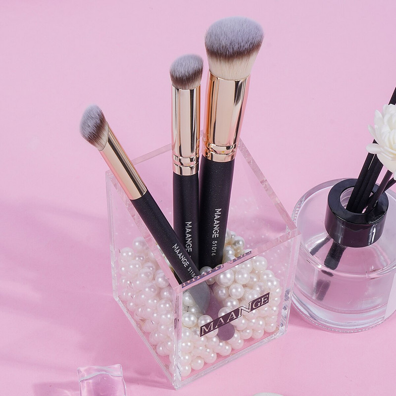 Maange 3gab aplauzuma otu komplekts Foundation Brush korektora instrumentu otiņa bronzas skaistumam rīku suku komplekts sievietēm katru dienu