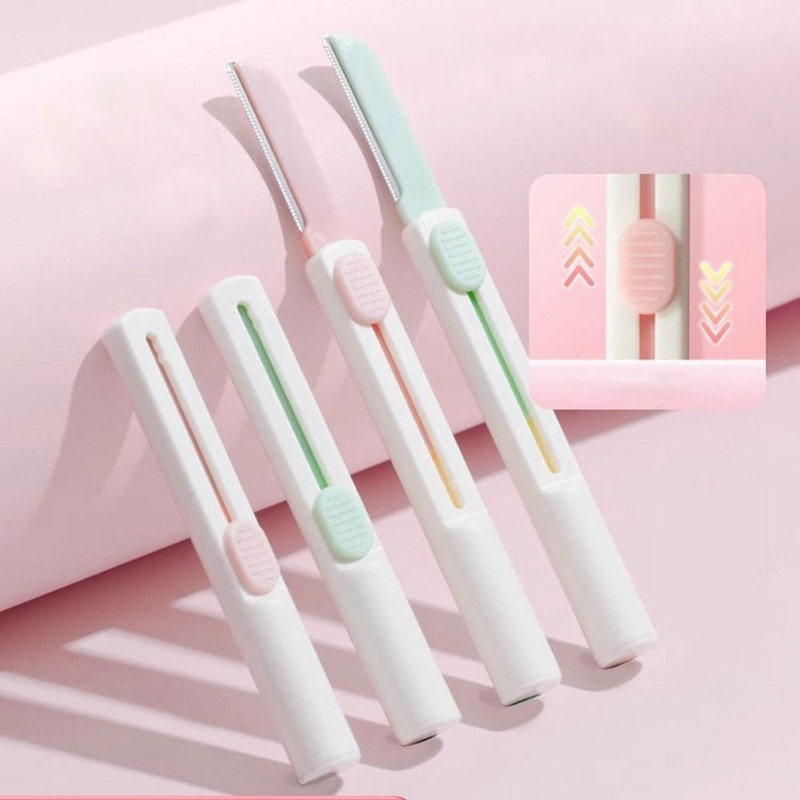 Novi brijač za obrve na uvlačenje Brijač za obrve Ženski brijač za obrve Oštrice za kozmetičku ljepotu Alati za šminkanje Brijač za lice