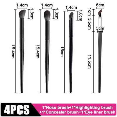 Deguna ēnu otiņa leņķveida kontūras aplauzuma otas Sejas deguna siluets Acu ēnas Kosmētiskā Blending Korektora otiņa Aplauzuma rīki