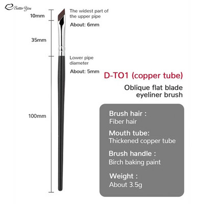 Ultra-Thin Blade Pro: Nadograđeni profesionalni kist za olovku za oči i četkica za obrve ravnog kuta za podočnjake i preciznu šminku