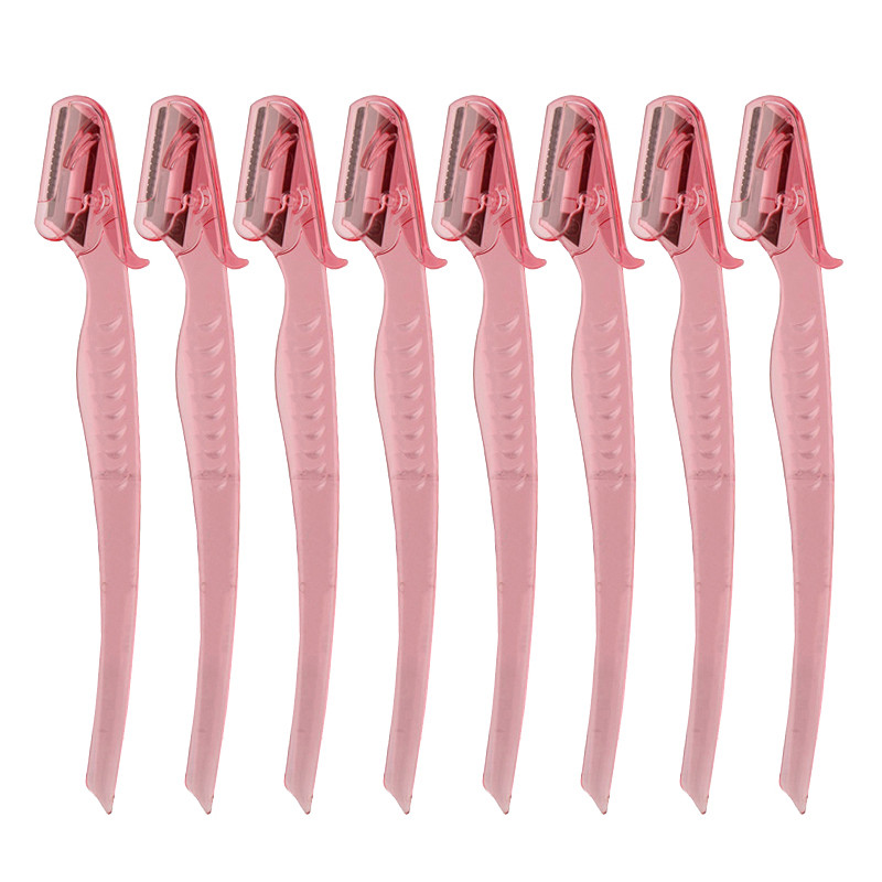 Karsyngirl 3/8 buc. Trimmer colorat pentru sprâncene Cuțit pentru machiaj Lame pentru sprâncene Îndepărtarea părului Racletă sigură Machiaj Instrumente de frumusețe