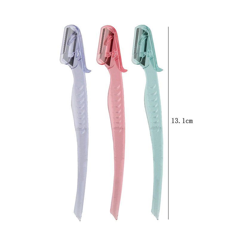 Karsyngirl 3/8 buc. Trimmer colorat pentru sprâncene Cuțit pentru machiaj Lame pentru sprâncene Îndepărtarea părului Racletă sigură Machiaj Instrumente de frumusețe