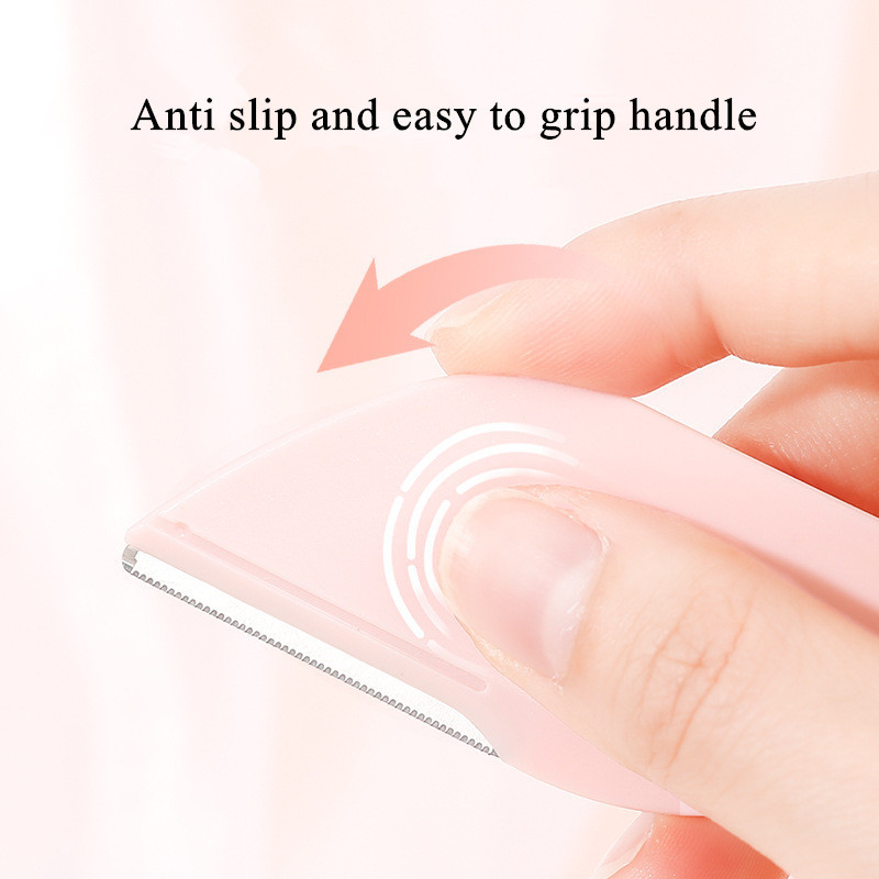 Set od 3 komada Makro trimer za obrve Brijač za obrve Prijenosni neklizajući, jednostavan za rukovanje Aparat za brijanje Uklanjanje obrva Alati za uljepšavanje