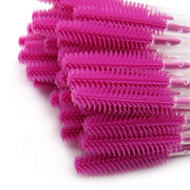 50Gb Vienreizējās lietošanas skropstu birstīte Silikona Skropstu pieaudzēšanas Uzacu birstīte Skropstu tuša Nūjiņas Aplikators Kosmētiskās Birstes Aplauzuma rīks