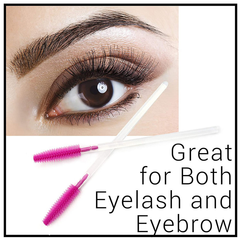 50Gb Vienreizējās lietošanas skropstu birstīte Silikona Skropstu pieaudzēšanas Uzacu birstīte Skropstu tuša Nūjiņas Aplikators Kosmētiskās Birstes Aplauzuma rīks