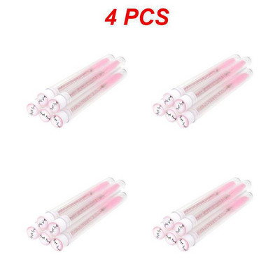 1 ~ 4 gab. Atkārtoti lietojamas uzacu birstītes tūbiņas vienreizējās lietošanas Crystal MakeUp birstes Skropstu pieaudzēšanai maināmi Mascara Wands instrumenti