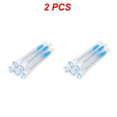 1 ~ 4 gab. Atkārtoti lietojamas uzacu birstītes tūbiņas vienreizējās lietošanas Crystal MakeUp birstes Skropstu pieaudzēšanai maināmi Mascara Wands instrumenti