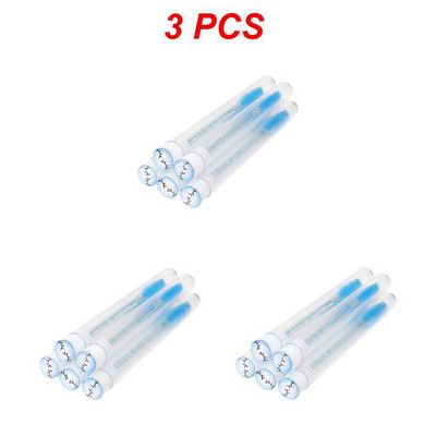 1 ~ 4 gab. Atkārtoti lietojamas uzacu birstītes tūbiņas vienreizējās lietošanas Crystal MakeUp birstes Skropstu pieaudzēšanai maināmi Mascara Wands instrumenti