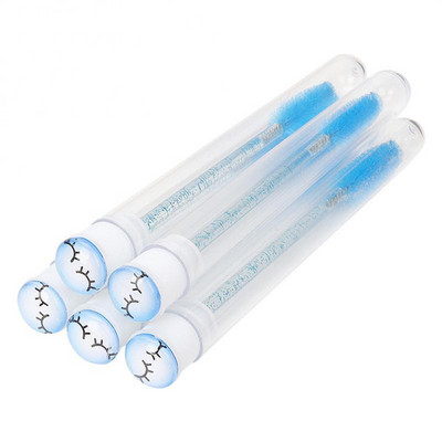 1 ~ 4 gab. Atkārtoti lietojamas uzacu birstītes tūbiņas vienreizējās lietošanas Crystal MakeUp birstes Skropstu pieaudzēšanai maināmi Mascara Wands instrumenti