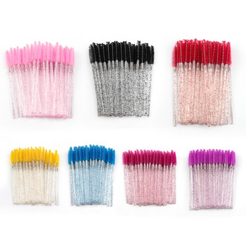 YSDO 5/50 Pcs Crystal Eyelash Brushes Ράβδοι μάσκαρα μίας χρήσης Βούρτσα μακιγιάζ Applicator Eye Lashes Cosmetic Brush Toolsls