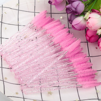 YSDO 5/50 Pcs Crystal Eyelash Brushes Ράβδοι μάσκαρα μίας χρήσης Βούρτσα μακιγιάζ Applicator Eye Lashes Cosmetic Brush Toolsls