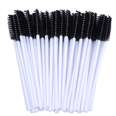 50gab/partija vienreizējās uzacu birstītes Micro skropstu tušu aplikatora spolēji lielapjomā Eye Lashes Kosmētikas birstes komplekts grima rīki