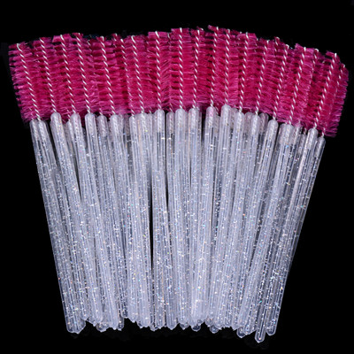 50gab/partija vienreizējās uzacu birstītes Micro skropstu tušu aplikatora spolēji lielapjomā Eye Lashes Kosmētikas birstes komplekts grima rīki