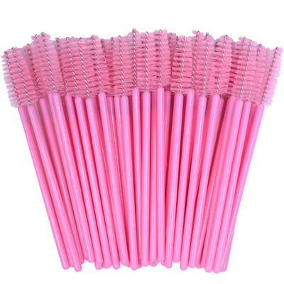 50gab/partija vienreizējās uzacu birstītes Micro skropstu tušu aplikatora spolēji lielapjomā Eye Lashes Kosmētikas birstes komplekts grima rīki