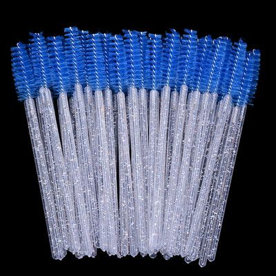 50gab/partija vienreizējās uzacu birstītes Micro skropstu tušu aplikatora spolēji lielapjomā Eye Lashes Kosmētikas birstes komplekts grima rīki