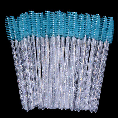 50gab/partija vienreizējās uzacu birstītes Micro skropstu tušu aplikatora spolēji lielapjomā Eye Lashes Kosmētikas birstes komplekts grima rīki