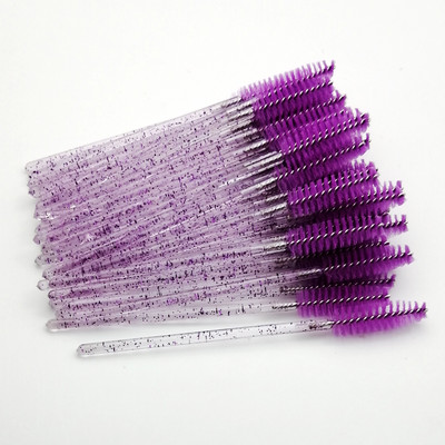 Labas kvalitātes vienreizējās lietošanas 5/50 gab./iepakojumā Crystal Eyelash Makeup Brush Diamond Handle Skropstu nūjiņas Skropstu pieaudzēšanas aplauzuma rīks Hot