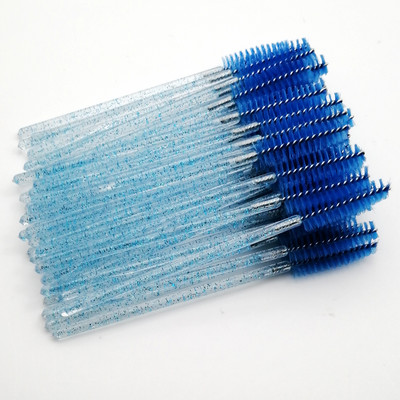 Labas kvalitātes vienreizējās lietošanas 5/50 gab./iepakojumā Crystal Eyelash Makeup Brush Diamond Handle Skropstu nūjiņas Skropstu pieaudzēšanas aplauzuma rīks Hot