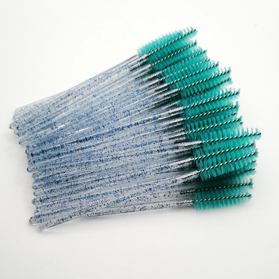 Labas kvalitātes vienreizējās lietošanas 5/50 gab./iepakojumā Crystal Eyelash Makeup Brush Diamond Handle Skropstu nūjiņas Skropstu pieaudzēšanas aplauzuma rīks Hot