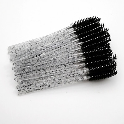 Labas kvalitātes vienreizējās lietošanas 5/50 gab./iepakojumā Crystal Eyelash Makeup Brush Diamond Handle Skropstu nūjiņas Skropstu pieaudzēšanas aplauzuma rīks Hot