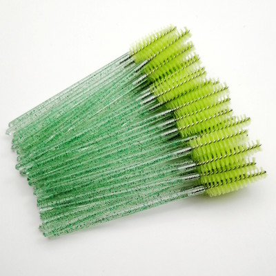 Labas kvalitātes vienreizējās lietošanas 5/50 gab./iepakojumā Crystal Eyelash Makeup Brush Diamond Handle Skropstu nūjiņas Skropstu pieaudzēšanas aplauzuma rīks Hot