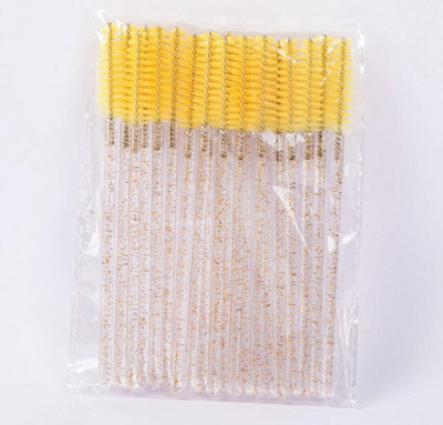 LTWEGO 50Gb vienreizējās lietošanas kristāla skropstu aplauzuma birstīte skropstu tušu nūjiņas aplikators skropstu locīšanas ķemme skaistumkopšanas aplauzums