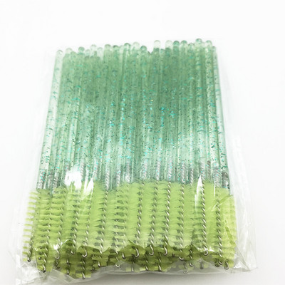 LTWEGO 50Gb vienreizējās lietošanas kristāla skropstu aplauzuma birstīte skropstu tušu nūjiņas aplikators skropstu locīšanas ķemme skaistumkopšanas aplauzums