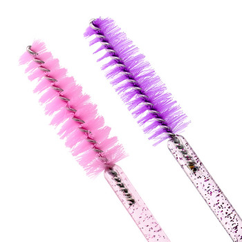 Lashtalk 50PCs Brushes For Eyelash Extension Black Pink Purple Mascara Fake Lashes Brush Ραβδί μάσκαρα μιας χρήσης