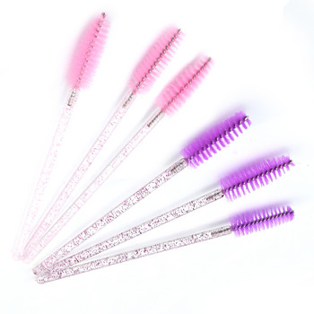 Lashtalk 50PCs Brushes For Eyelash Extension Black Pink Purple Mascara Fake Lashes Brush Ραβδί μάσκαρα μιας χρήσης