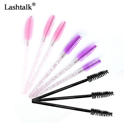 Lashtalk 50PCs harjad ripsmepikenduseks must roosa lilla ripsmetušš Fake ripsmehari ühekordselt kasutatav ripsmetušš
