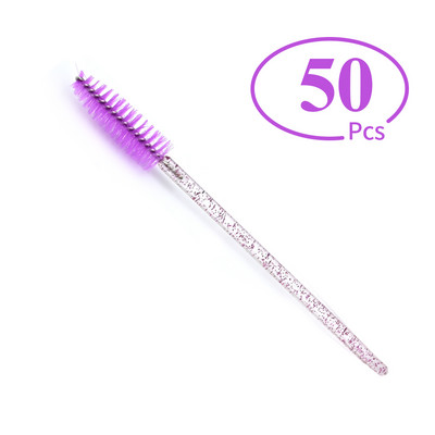 Lashtalk 50PCs birstes skropstu pieaudzēšanai melna rozā violeta skropstu tušas viltus skropstu otiņa vienreizējās lietošanas skropstu zizlis
