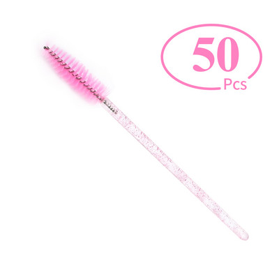 Lashtalk 50PCs birstes skropstu pieaudzēšanai melna rozā violeta skropstu tušas viltus skropstu otiņa vienreizējās lietošanas skropstu zizlis