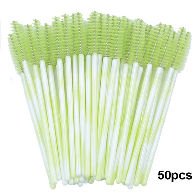 Kekelala 50/25 tk Värvilised mikroripsmeripsmetušš Wands Fake Lash Spoolies Mini kammiharja aplikaatorid ilumeigi tööriistad