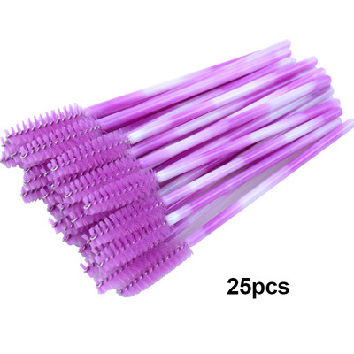 Kekelala 50/25 tk Värvilised mikroripsmeripsmetušš Wands Fake Lash Spoolies Mini kammiharja aplikaatorid ilumeigi tööriistad