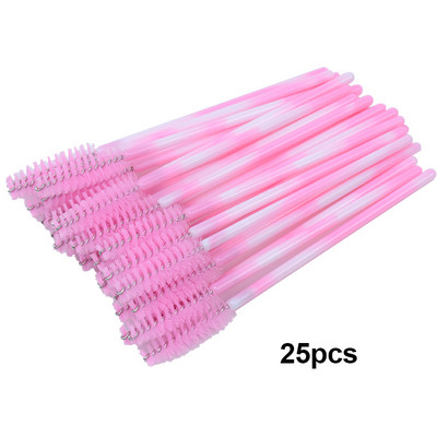 Kekelala 50/25 tk Värvilised mikroripsmeripsmetušš Wands Fake Lash Spoolies Mini kammiharja aplikaatorid ilumeigi tööriistad