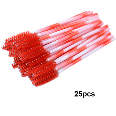 Kekelala 50/25 tk Värvilised mikroripsmeripsmetušš Wands Fake Lash Spoolies Mini kammiharja aplikaatorid ilumeigi tööriistad